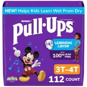Pull-Ups Boys' Potty Training Pants, 3T-4T (32-40 lbs), 112 Count (Select for More)