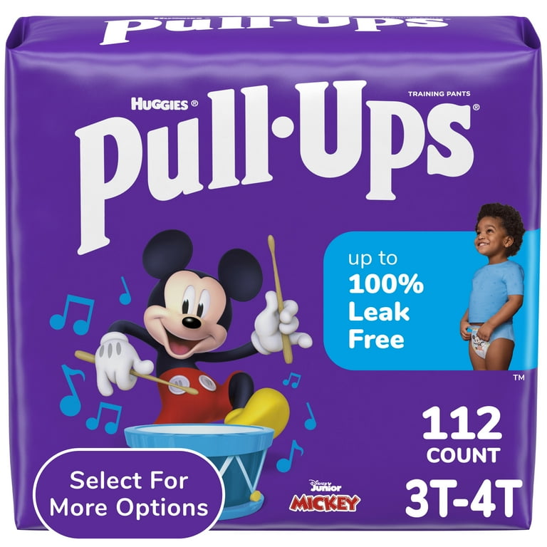 Pull-Ups Boys' Potty Training Pants, 3T-4T (32-40 lbs), 112 Count 