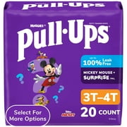 Pull-Ups Boys' Potty Training Pants, 3T-4T (32-40 lbs), 20 Count (Select for More)