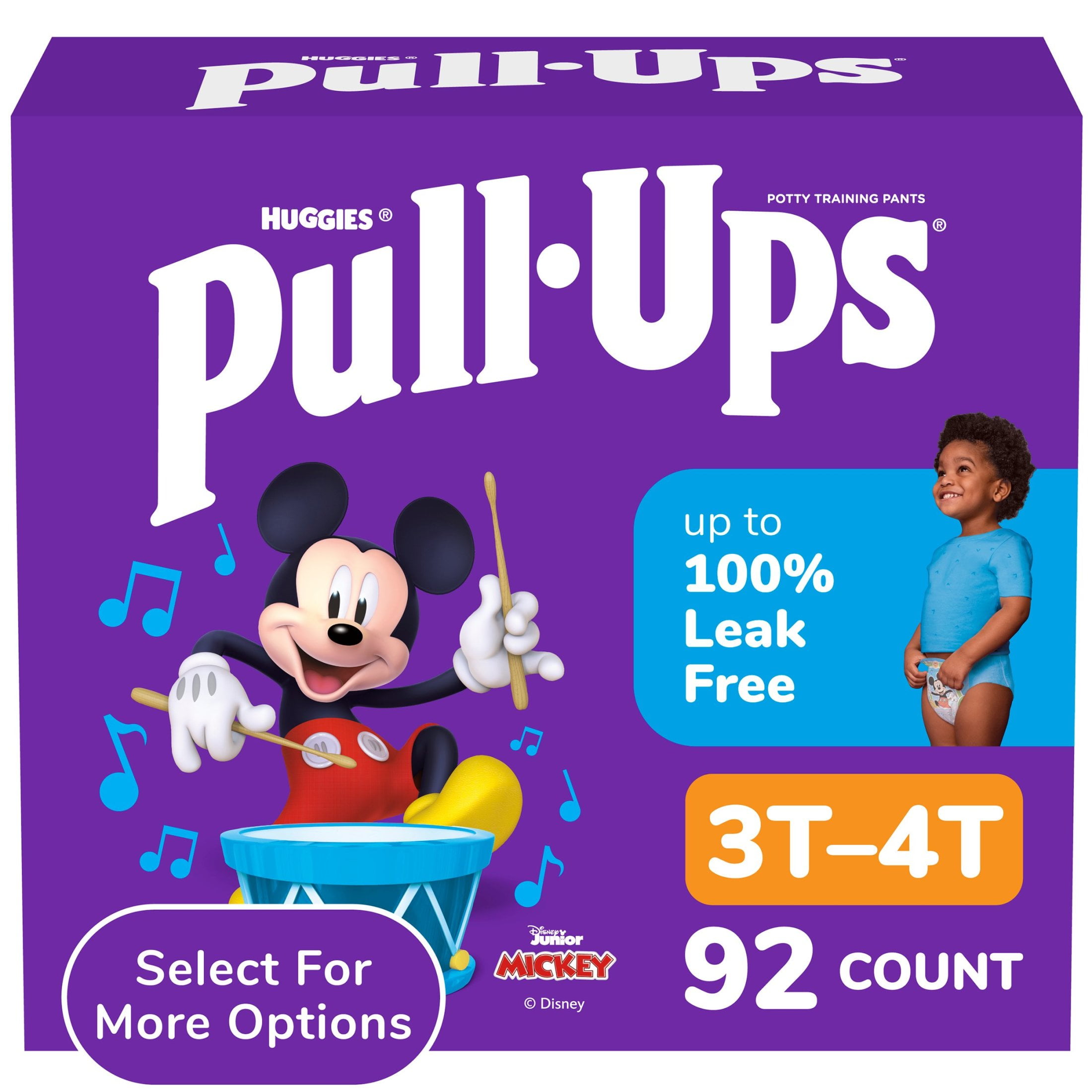 Pull-Ups Boys' Potty Training Pants, 3T-4T (32-40 lbs), 92 Count (Select for More)