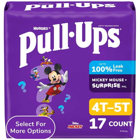 Pull-Ups Boys' Potty Training Pants, 4T-5T (38-50 lbs), 17 Count