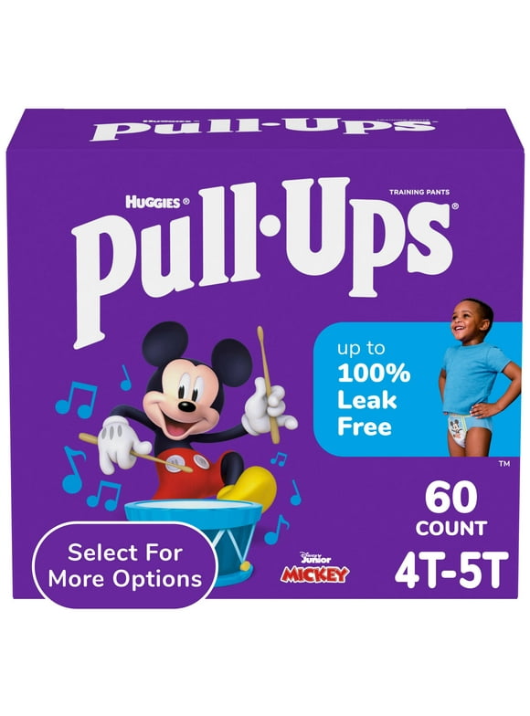 Pull-Ups Boys' Potty Training Pants, 4T-5T (38-50 lbs), 60 Count (Select for More Options)
