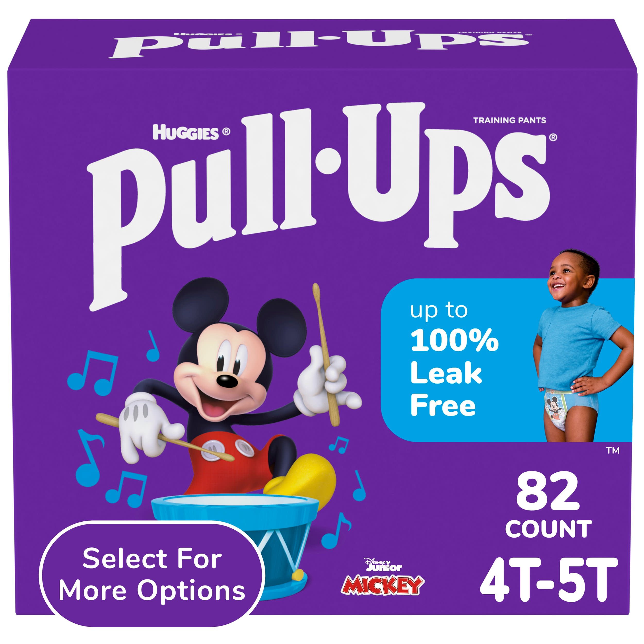 Huggies Pull-Ups Boys' Potty Training Pants, 4T-5T (38-50 lbs), 82