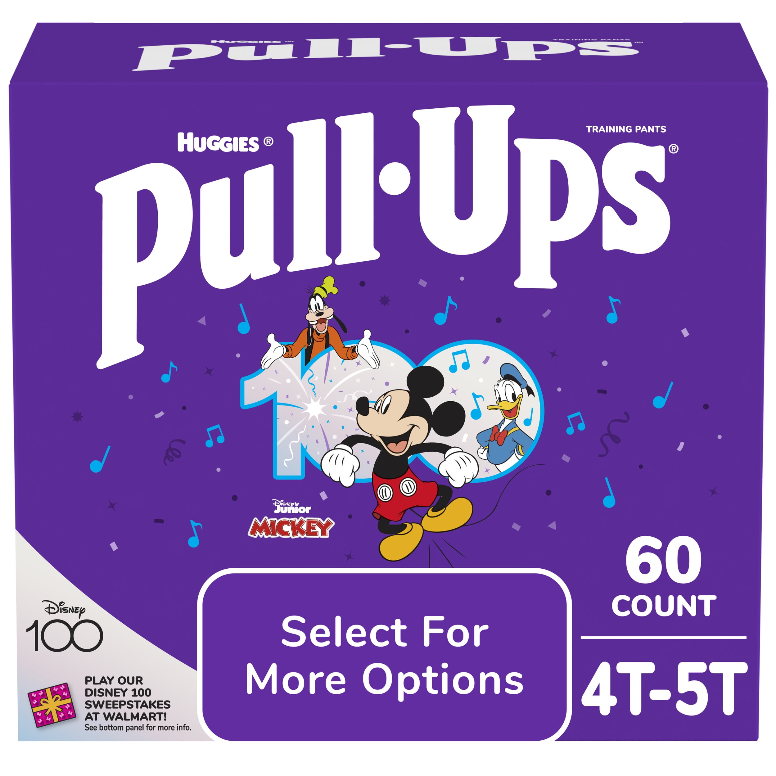 Huggies Pull-Ups Plus Training Pants For Boys, Size 4T-5T, 102 Count 