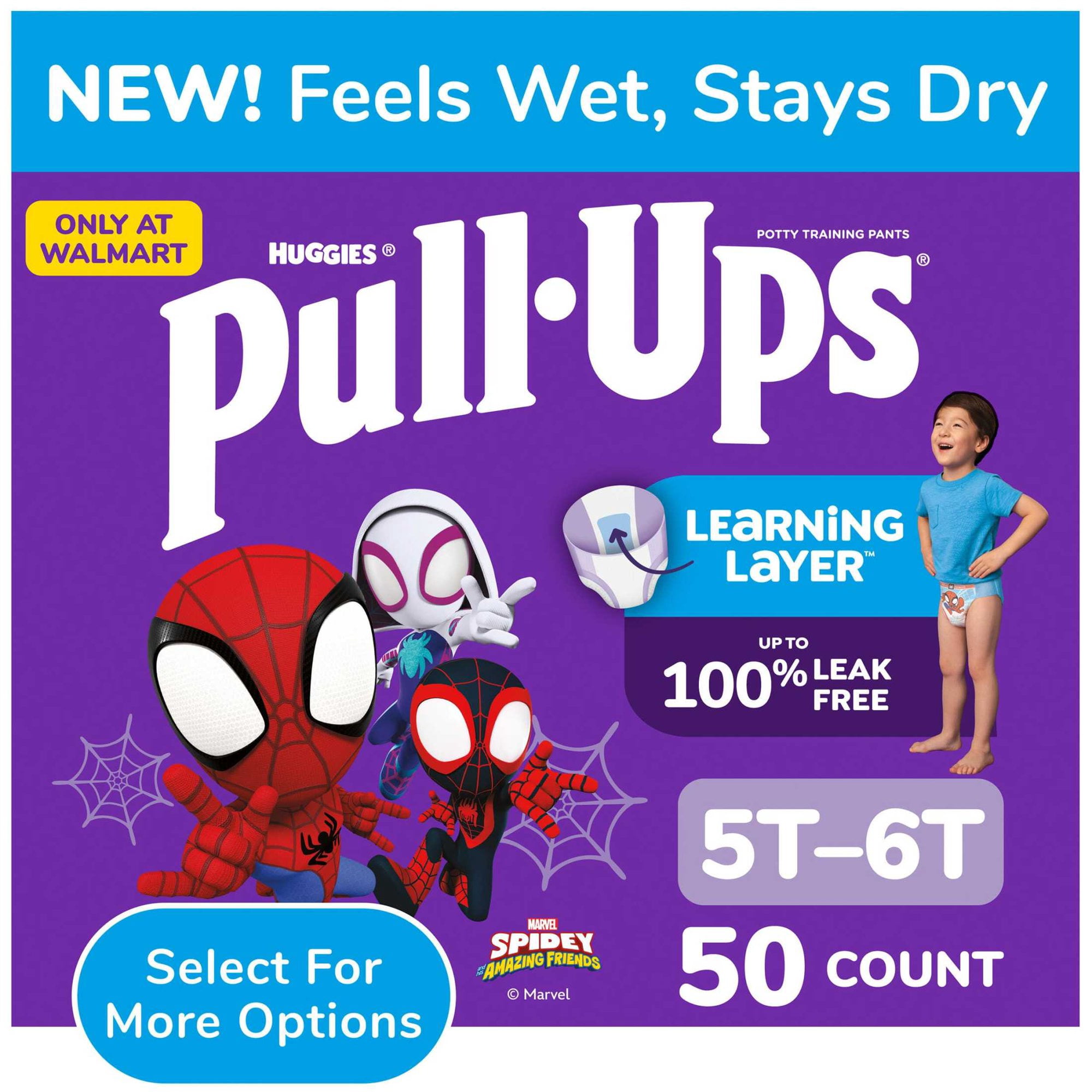 Pull-Ups Boys' Potty Training Pants, 5T-6T (46-60 lbs), 50 Count