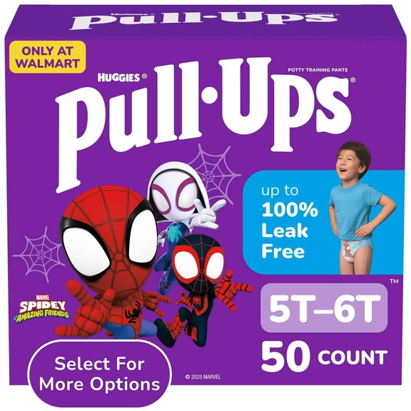 Pull-Ups Boys' Potty Training Pants, 5T-6T (46+ lbs), 50 Count