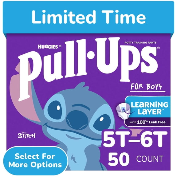 Pull-Ups Boys Potty Training Pants Disney Special Edition, 5T-6T, 50 Count