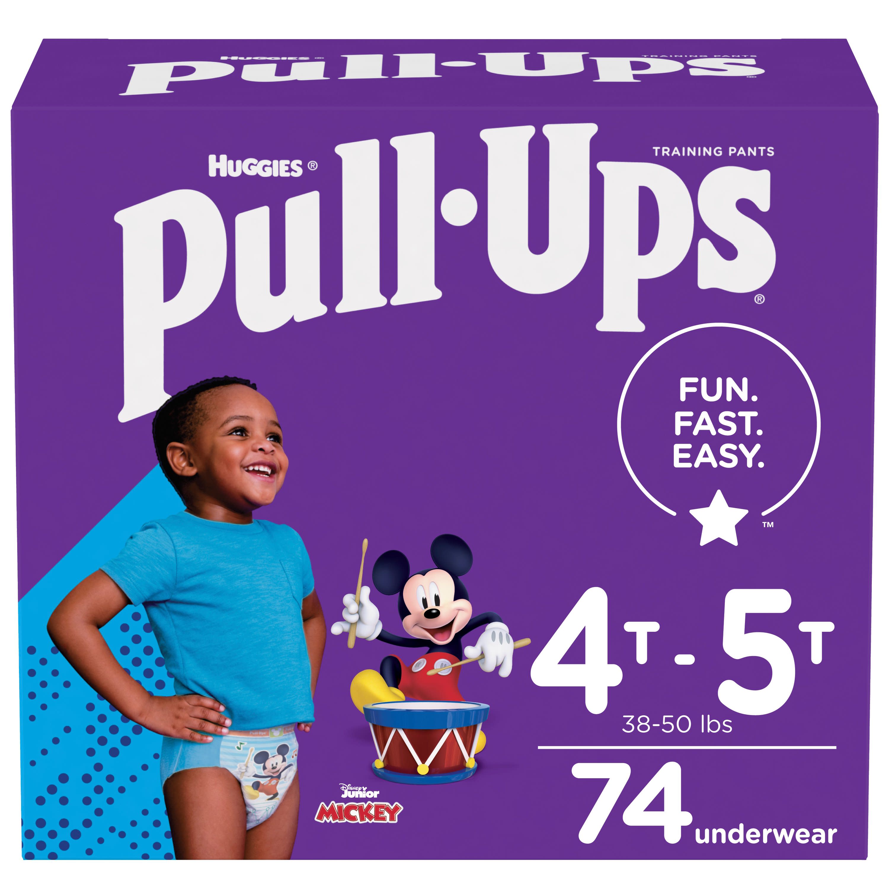 Pull-Ups Boys' Potty Training Pants Size 6, 4T-5T, 74 Ct - image 1 of 11