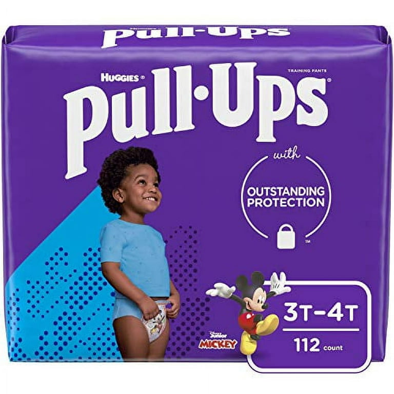 Pull-Ups Boys' Potty Training Pants Training Underwear Size 5, 3T-4T, 112  Ct, One Month Supply