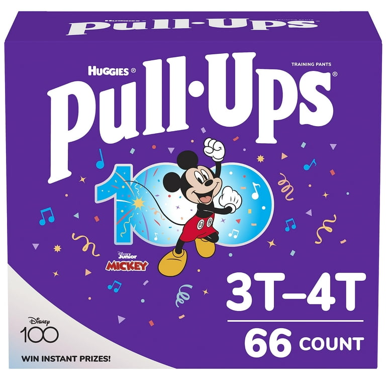 Pull-Ups Boys' Potty Training Pants Training Underwear Size 5, 3T-4T, 66 Ct  