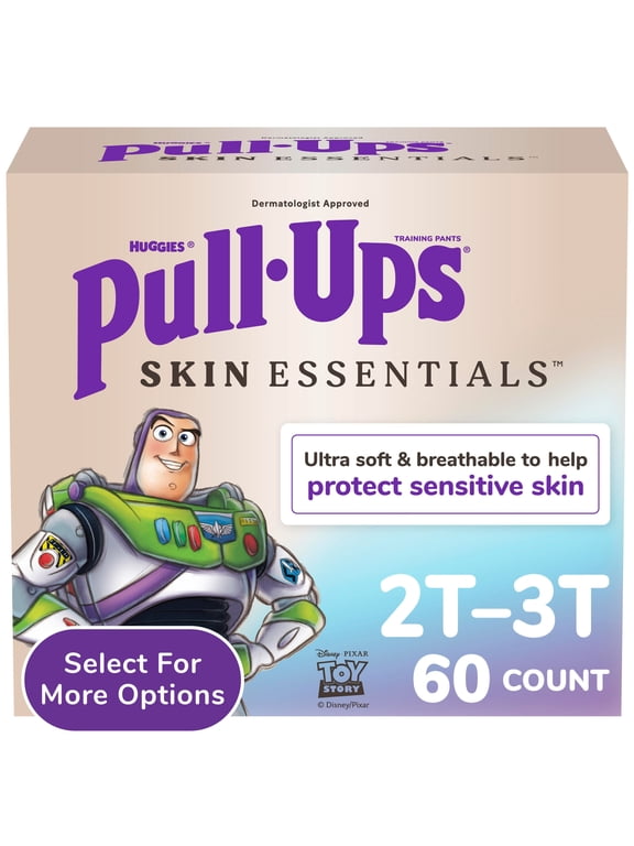 Boys' Skin Essentials Training Pants for Sensitive Skin, 2T-3T, 60 Count