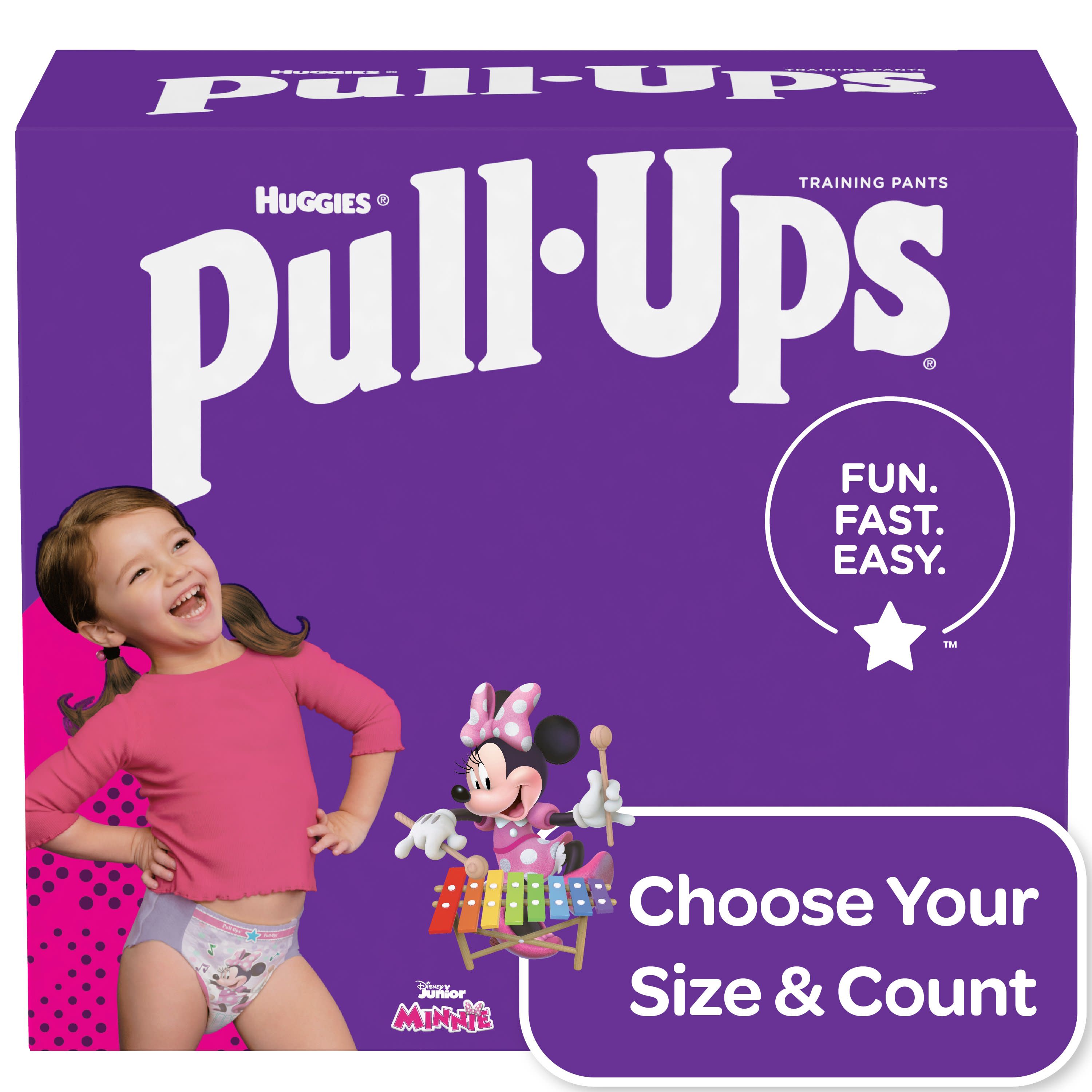 Pull-Ups Girls' Learning Designs Training Pants, Size 4T-5T, 74 Count (Packaging May Vary) - image 1 of 9