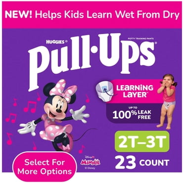 Pull-Ups Girls' Potty Training Pants, 2T-3T (16-34 lbs), 23 Count (Select for More)