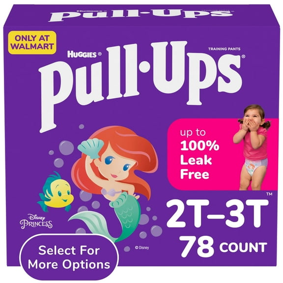 Pull-Ups Girls' Potty Training Pants, 2T-3T (16-34 lbs), 78 Count (Select for More)
