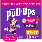 Pull-Ups Girls' Potty Training Pants with Learning Layer, 3T-4T, 20 Count