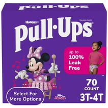 Pull-Ups Girls' Potty Training Pants, 3T-4T (32-40 lbs), 70 Count (Select for More Options)
