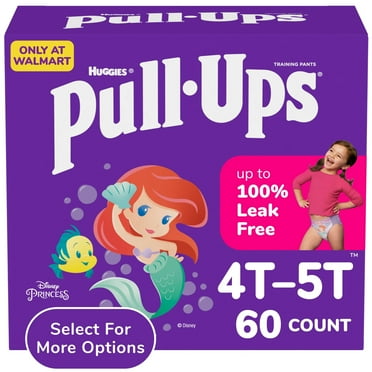 Pull-Ups Girls' Potty Training Pants, 4T-5T (38-50 lbs), 60 Count (Select for More)