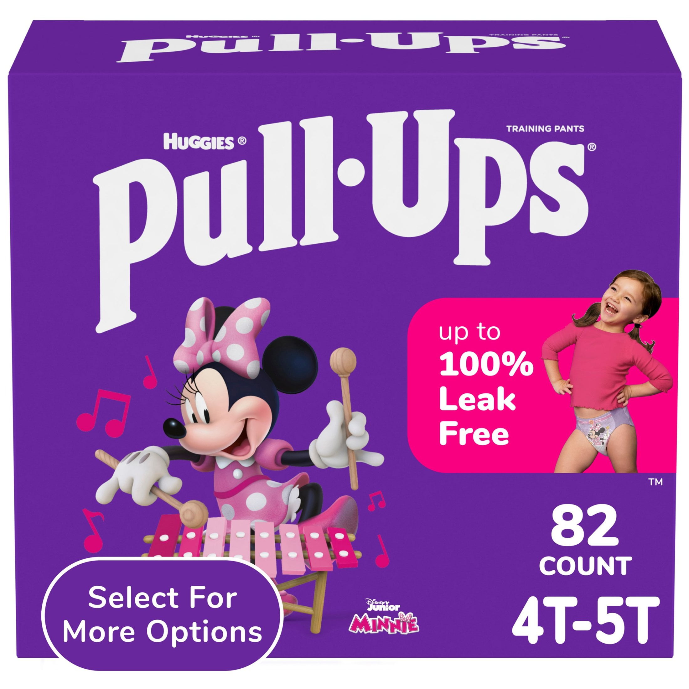 Pull-Ups Girls' Potty Training Pants, 4T-5T (38-50 lbs), 82 Count (Select for More)