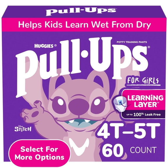 Pull-Ups Special Edition featuring Disney's Angel Potty Training Pants for Girls, Size 4T-5T (38-50 lbs), 56 Count