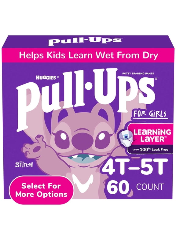 Girls Potty Training Pants Disney Special Edition, 4T-5T, 60 Count