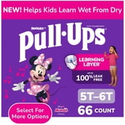 Pull-Ups Girls Potty Training Pants, 5T-6T 46+ lbs, 66 Count Select for More