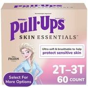 Pull-Ups Girls' Skin Essentials Training Pants, 2T-3T (16-34 lbs), 60 Ct (Select for More)