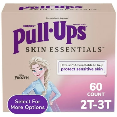 Pull-Ups Girls' Skin Essentials Training Pants, 2T-3T (16-34 lbs), 60 Ct (Select for More)
