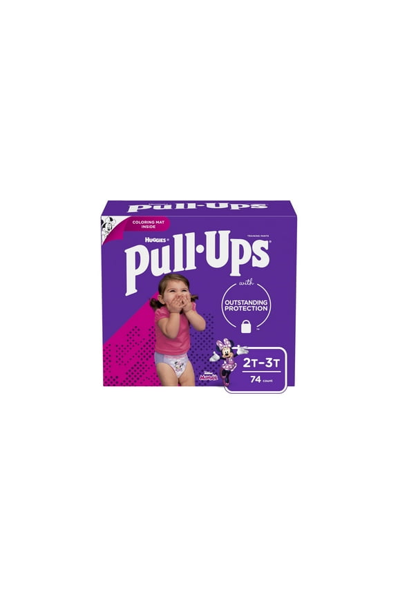 Pull Ups Girls Training Pants, 2T-3T (Pack of 8)