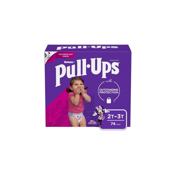 Pull Ups Girls Training Pants, 2T-3T (Pack of 8)