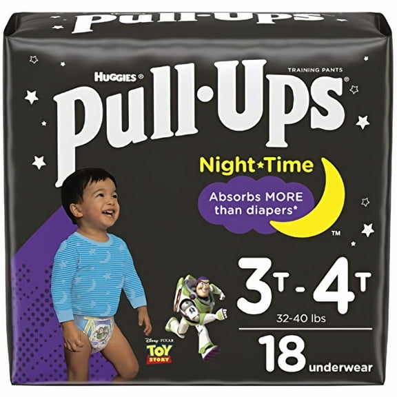 Pull-Ups Huggies Night Time Training Pants for Boys 3T-4T (Pack of 14)