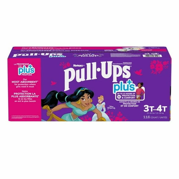 Pull-Ups Girls' Learning Designs Training Pants, 3T-4T, 116 Ct