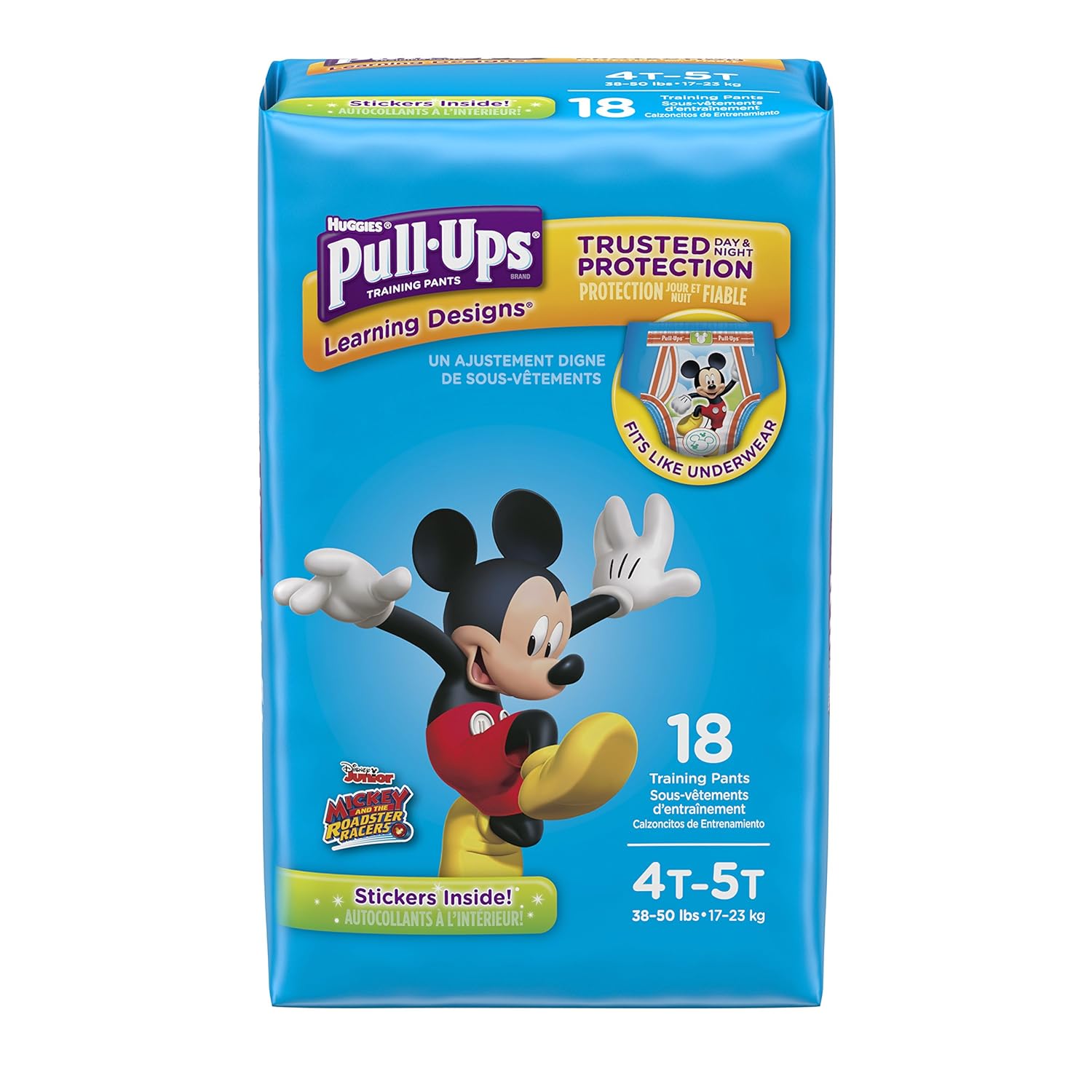Pull-Ups Learning Designs Potty Training Pants for Boys, 4T-5T ( lb.), 18 Ct. (Packaging May Vary) - image 1 of 10