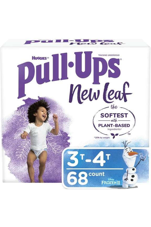 New Leaf Boys' Potty Training Pants, 3T-4T, 68 Ct