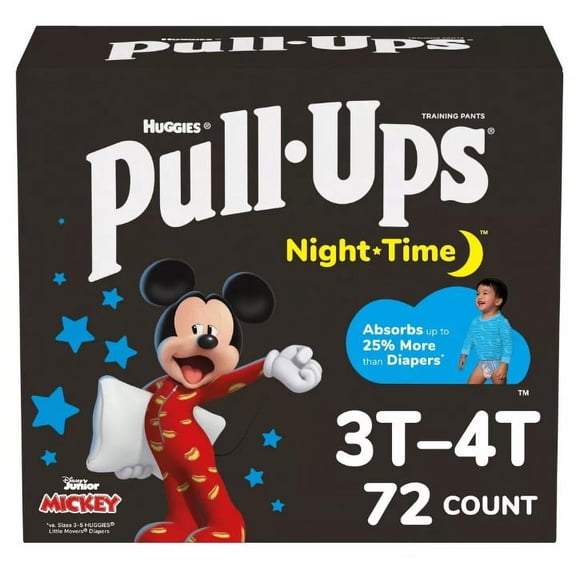 Pull Ups - Night-Time 72ct 3T-4T Boys