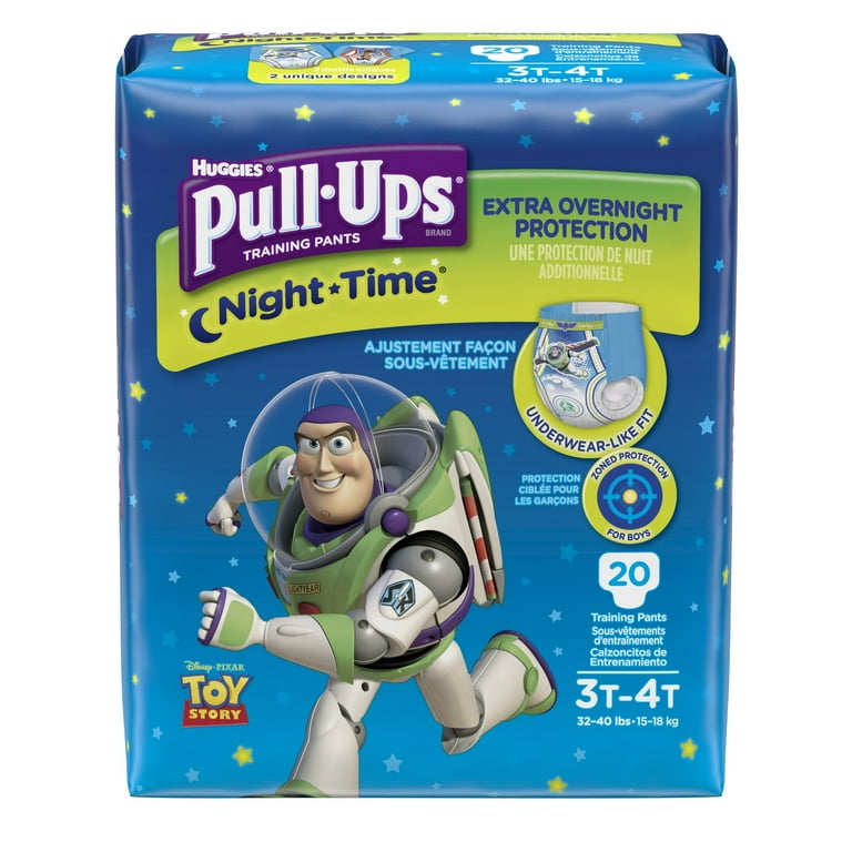 Pull-Ups Night-Time Boys' Potty Training Pants 3T-4T (32-40 lbs