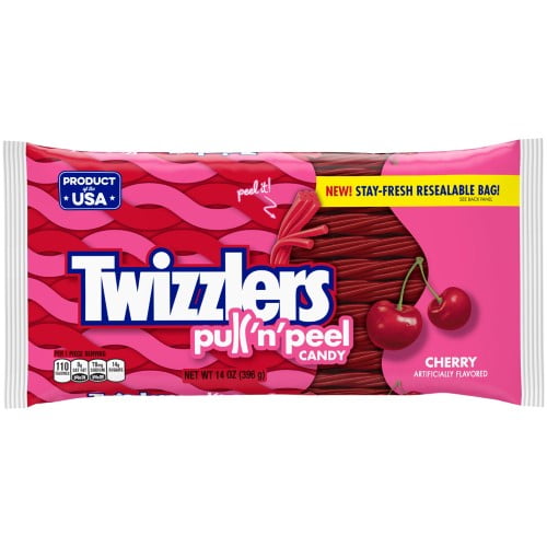 Twizzlers Cherry Pull 'n' Peel Candy, 6.1 oz