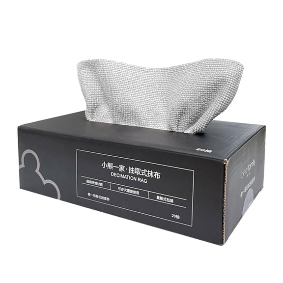 Pull-out Absorbent Microfibre Cloths,Rags in Box-(Pack of 50) Lint Free Microfiber Cleaning Cloth,Scratch & Streak-Free,Dispensable Wash Towels for Cars,Window Glass,and Auto Shop,11x11in
