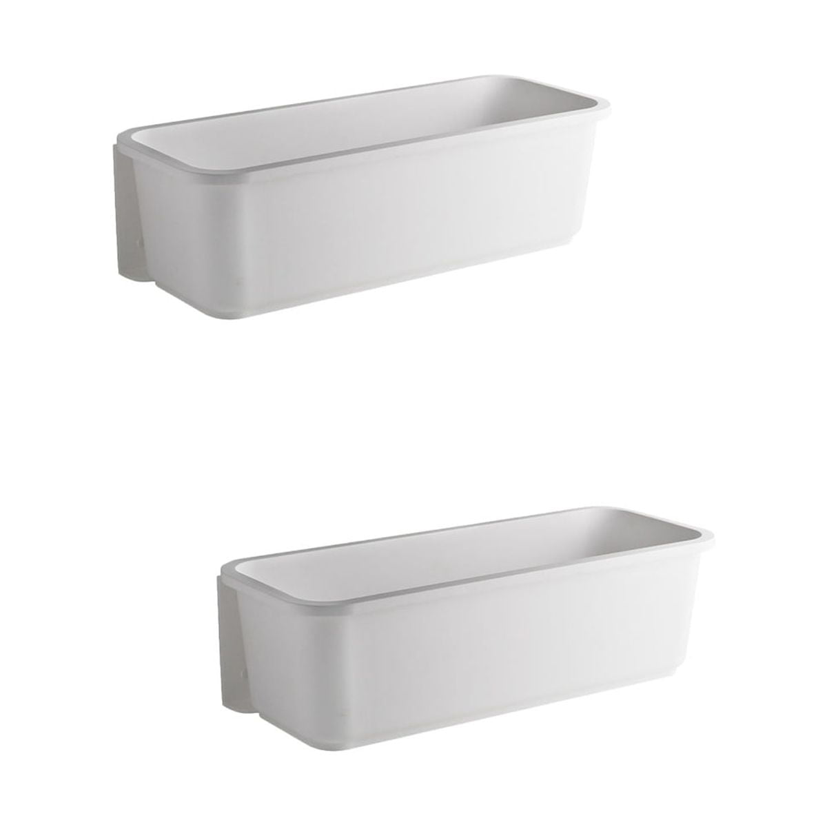 Pullout Storage Box 2 Pack Selfadhesive Hanging Bin Wallmounted