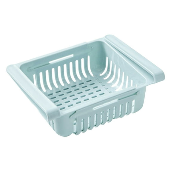 Fasiaou Pull-out Refrigerator Storage Box Shelf Organizer Bins, Drawer Bins for Vegetable Fruits Food Container - 8x6.4x3 Inches