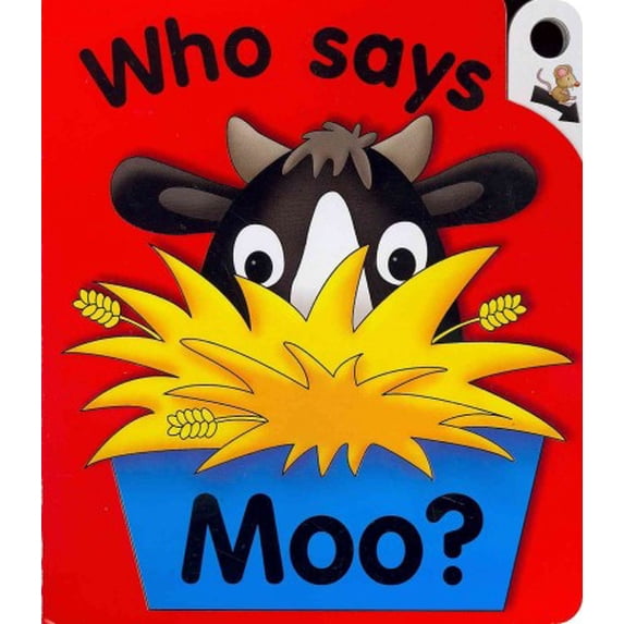 Pre-Owned Pull the Lever: Who Says Moo? : A Lively Illustrated Interactive Pull-the-Lever Board Book for Young Children (Board book)