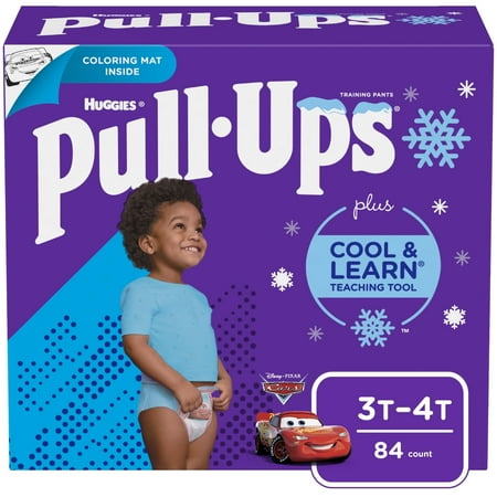 Pull-ups Boys' Cool & Learn Training Pants, Size 3T/4T, 84 Pants