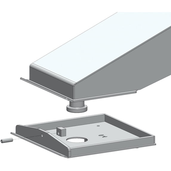 PullRite 331759 Quick Connect Capture Plate for 12" Wide 5th Airborne/Rota-Flex/Road Armor Pin Boxes