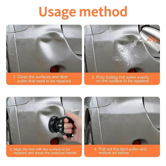 Puller Car Dent Puller, Aluminum Alloy Dent Remover Tool Suction Cup Dent Puller For Car Dent Repair, Glass, Tiles, Mirrors Gold