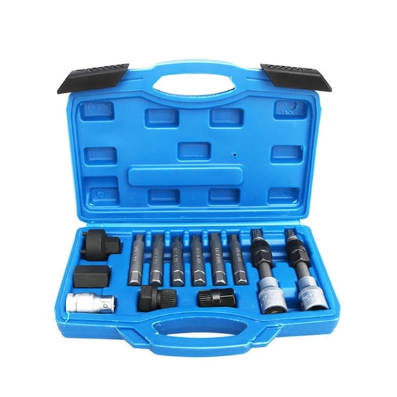 Pulley, Alternator, Freewheel Removal Engine Tool Set, 13pcs