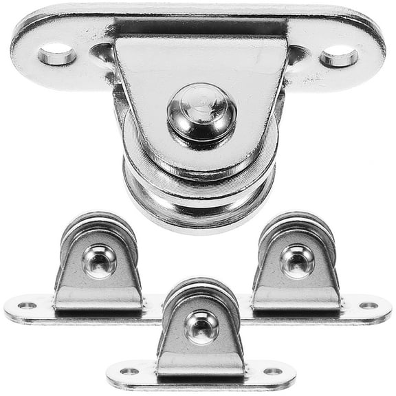 Pulley Block Hanging Wire Towing Wheel Washing Line Winch Walker Rope System Stainless Steel