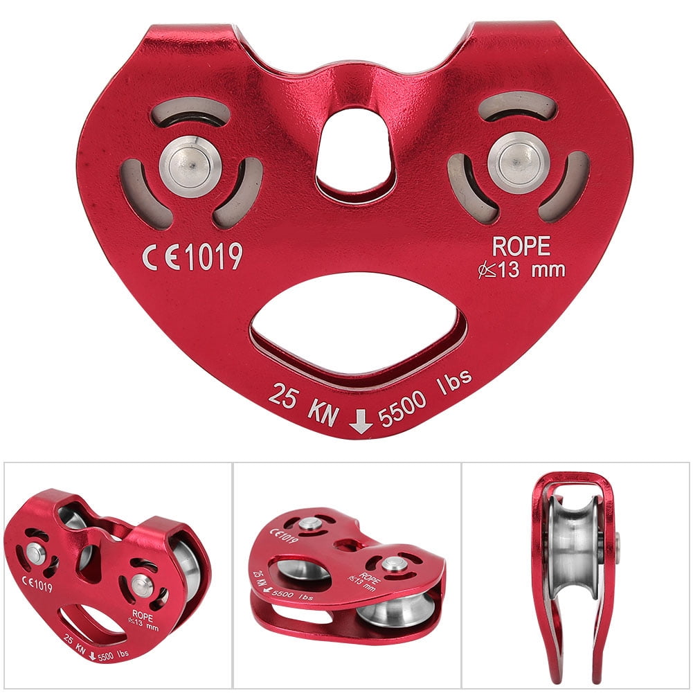 Pulley Climbing,25KN Aluminium Alloy Heavy Duty Single Swivels Rope