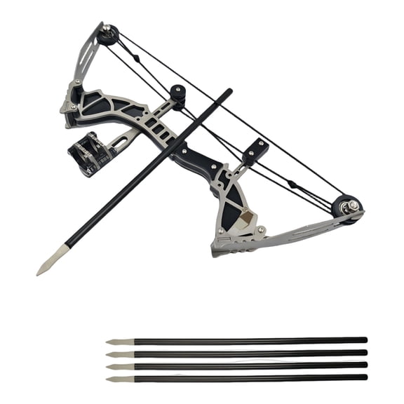 Pulley Compound Bow and Arrow Set for Target Practice, Outdoor Shooting Training Equipment for Adult Enthusiasts