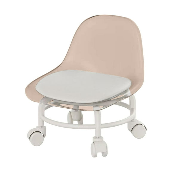 Pulley Low Stool Household Acrylic Universal Wheel Small Stool Multifunctional Chair Children's Small Living Room Sofa