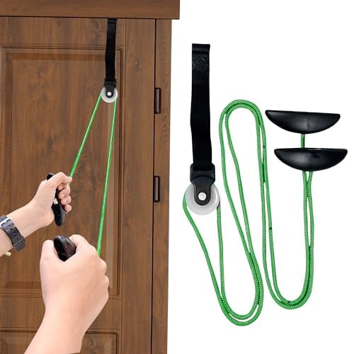 Pulley with Rope and Door Strap,Easy to Use Exercise Equipment for ...