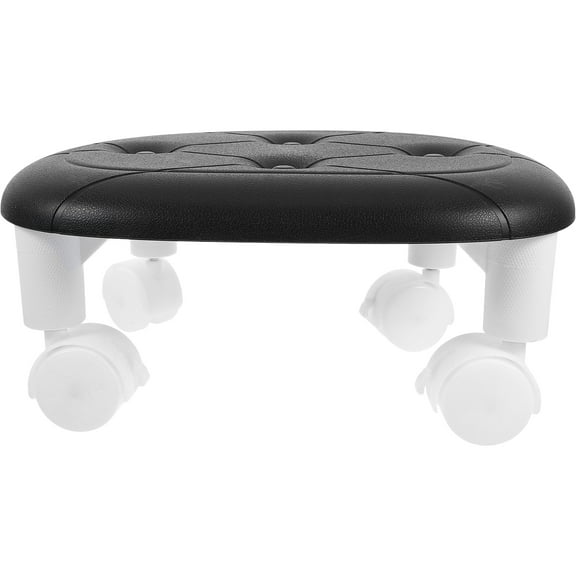 Universal Swivel Caster Rolling Stool, Small Movable Low Seat with Wheels for Living Room, Bedroom, Office and Indoor Home Use